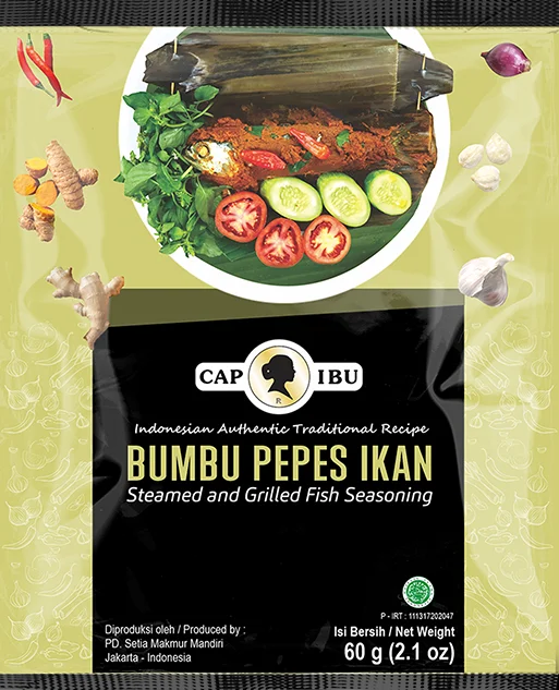 Фирменная саше для приправ Ibu Bumbu Pepes Ikan 60 г