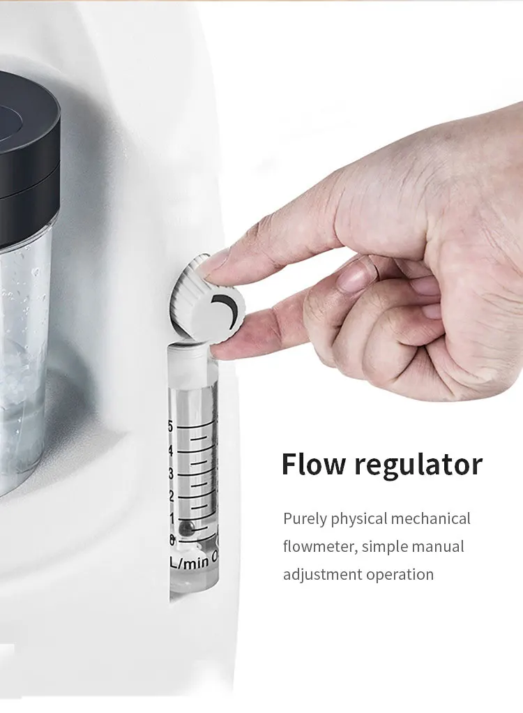 10L Multifunctional Medical Oxygen Concentrator, 93% Purity, Large Stable Flow, 24 Hours Nonstop, HD Big Screen