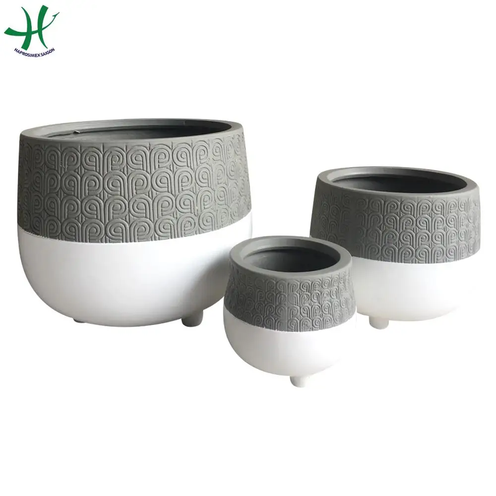 Ceramic Planter Pots with the Stand Decoration Indoor and Outdoor for Home Garden Supplies