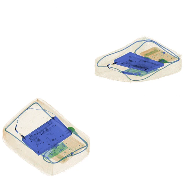 86 x 65cm dual view x ray baggage scanner 2D image Introscope for cargo screening