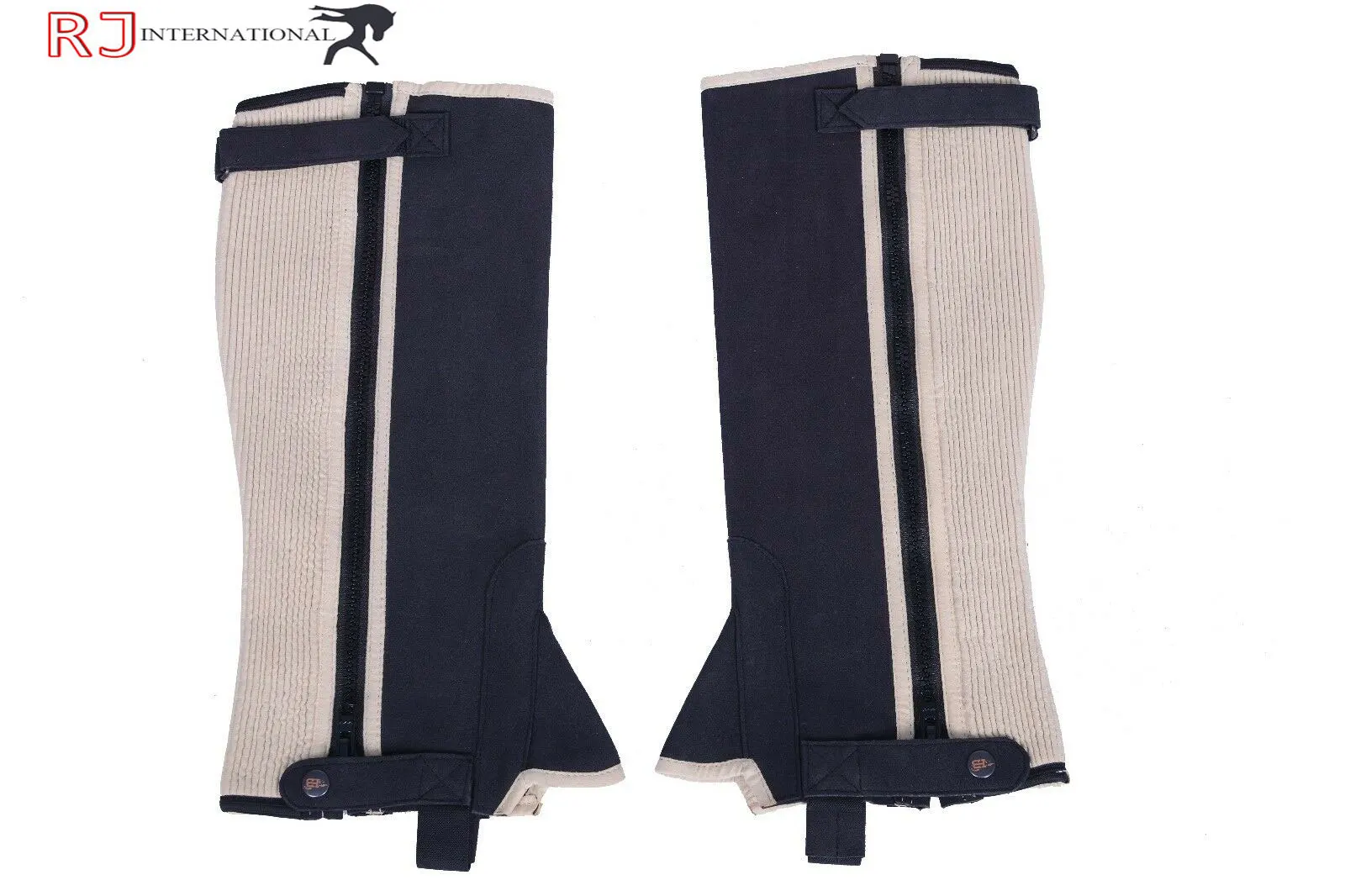 ADULTS HORSE RIDING SUEDE GAITERS AIR MESH BLACK BROWN HALF CHAPS GLOVES S - XL By Riaz Jamal Intel