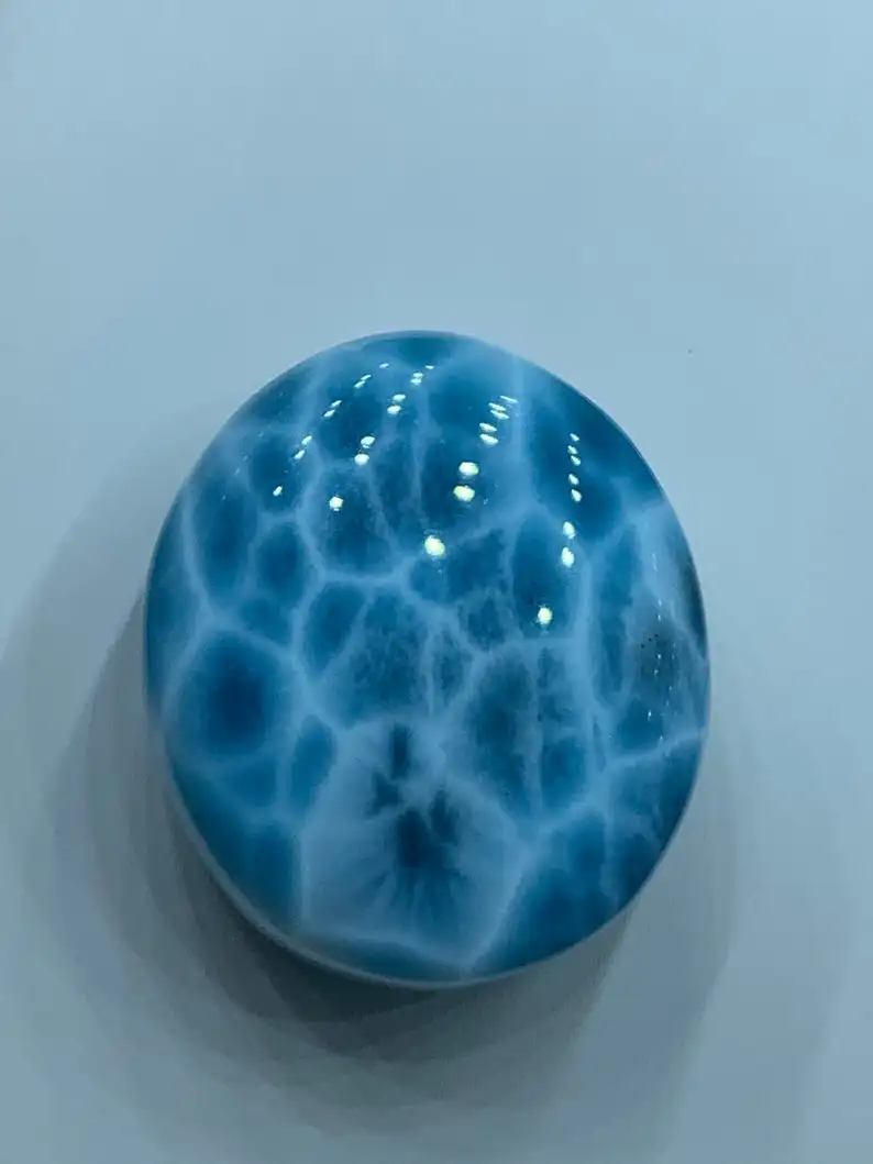 Excellent Quality Natural Oval Cut Genuine Larimar Loose Gemstones For Jewelry Making Use at Affordable Prices Wholesale OEM