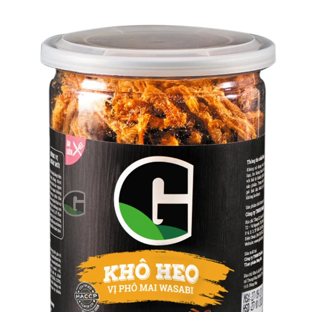 Hot Sale! G Wasabi & Cheese Dried Pork Strips Special Pork Snack Delicious Dried Pork Snack With Wasabi And Cheese Kid Snack