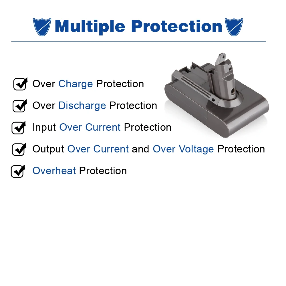 KC Made in Taiwan 3.0Ah rechargeable Li-ion battery for Dyson V6