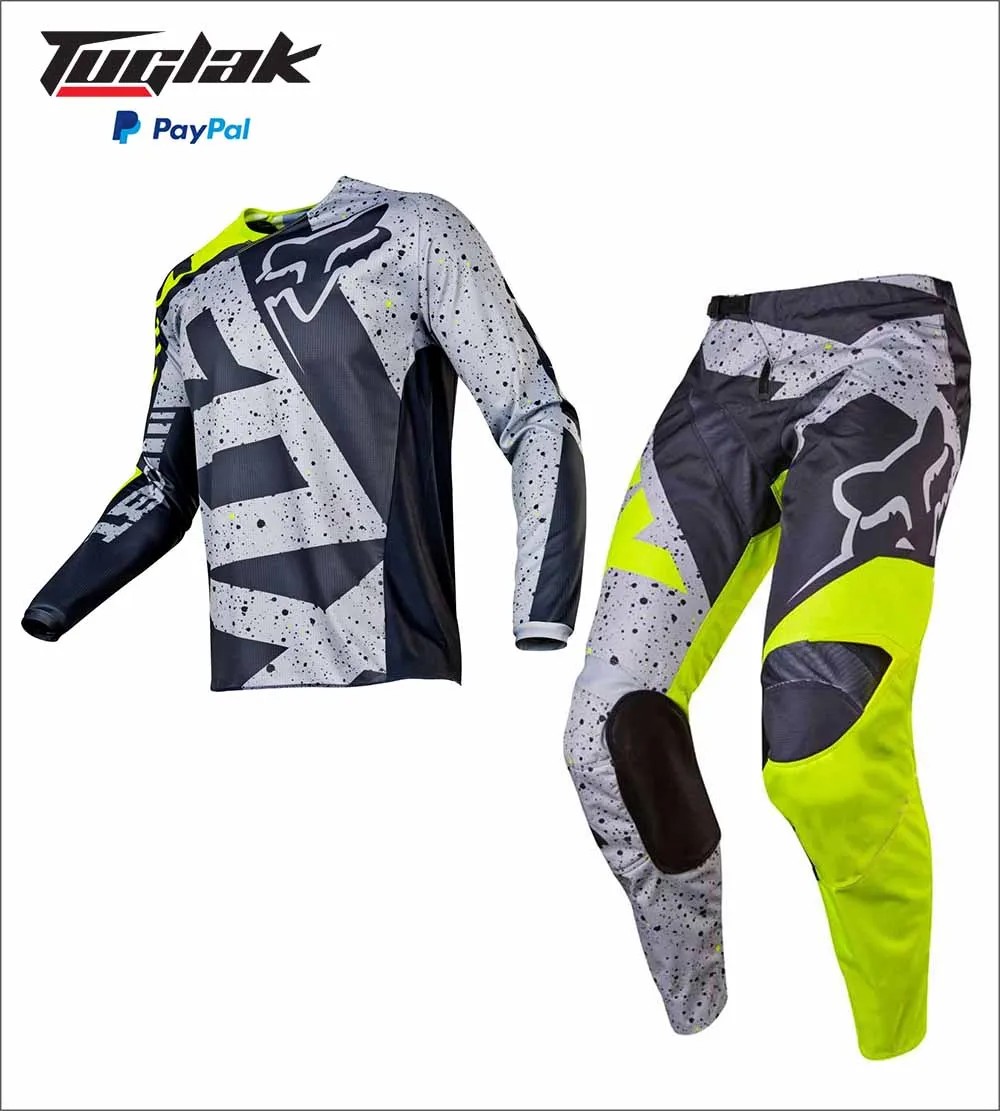 Motocross Jersey and Pants Motorcycle Racing Suit MTB ATV DH Dirt Bike Off-Road Men Combo