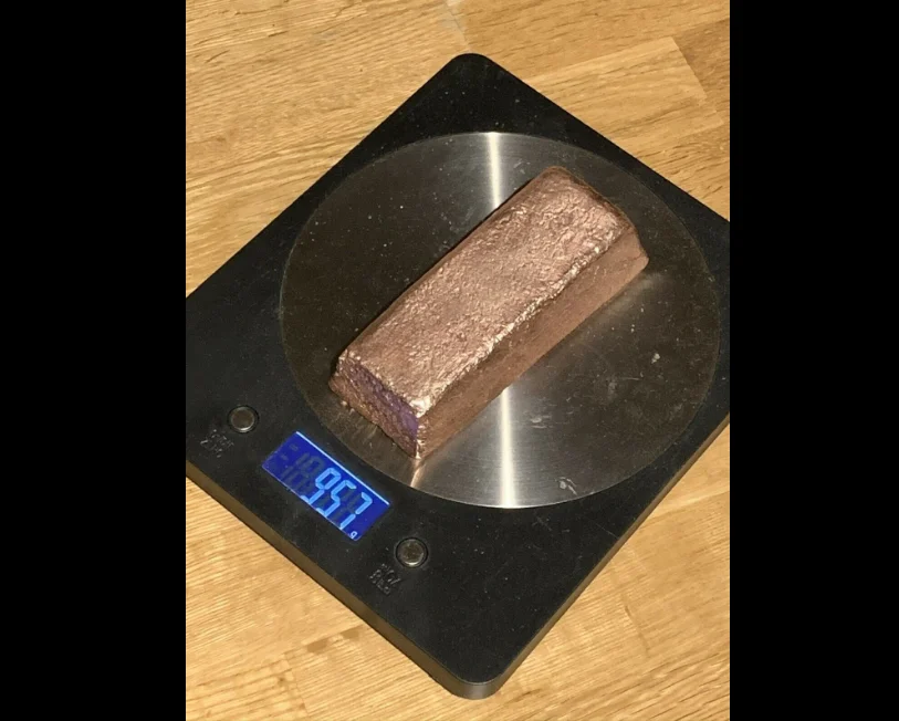 Слиток чистой меди 99.999%