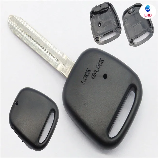 Keyless 1 2 Side Button Key Shell Fob Remote Car key for Toyota Corolla Carina Estima Harrier Previa Celica Uncut TOY43 Blade