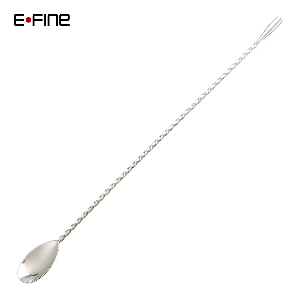 
EFINE Teardrop Bar Spoon Long Stainless Steel Black Copper Cocktail Stirring Mixing Spoon 