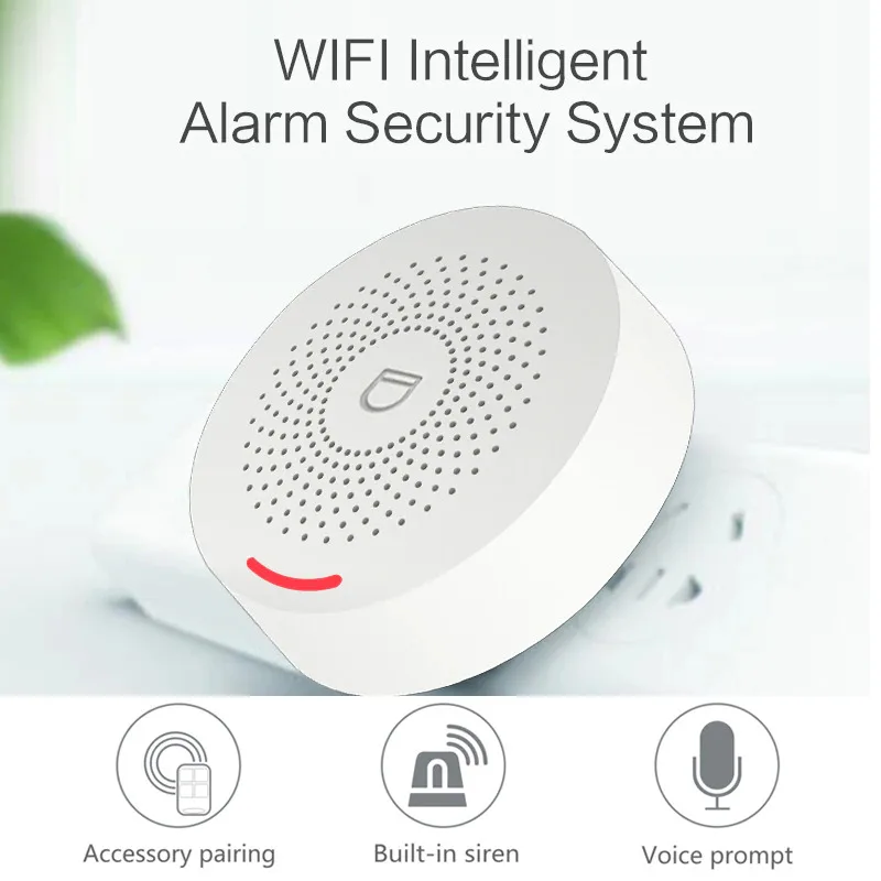 Wifi GSM Alarm System 433MHz Home Burglar Security Alarm Wireless Wired Detector RFID Touch Keyboard Temperature Humidity Alexa