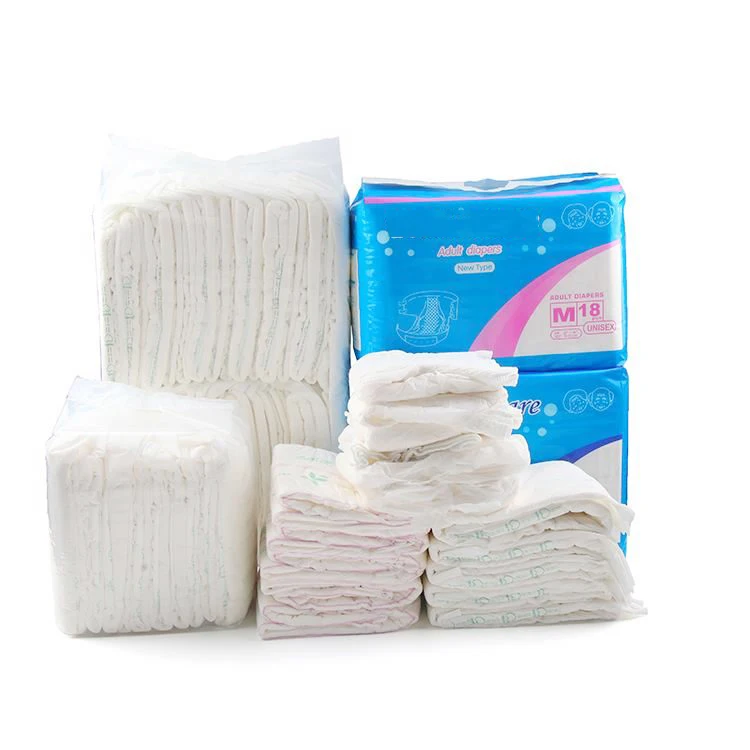  Одноразовые взрослые подгузники от производителя для пожилых людей низкая оптовая цена бесплатный образец больница ультра толстые