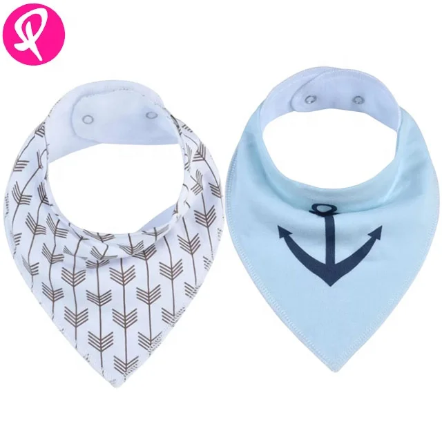 
Custom 8 Piece Pack Baby Bandana Bibs 