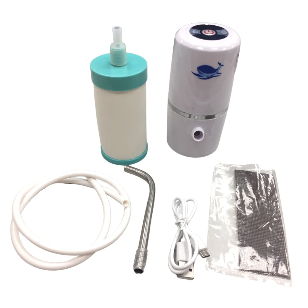 Hiking water filter with electric water pump portable water filter