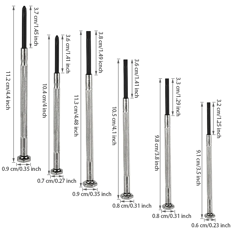 6 pcs Mini Precision Screwdriver Set Electronic Torx Screwdriver Opening Repair Tools Kit for iPhone