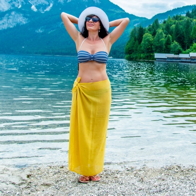 Long Pareo Bikini Beach Dress Voile Digital Printed Fashion 100% Cotton Women Summer Ladies Wear OEM Custom Printed for Adults