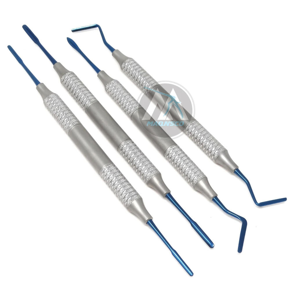 Набор для стоматологического осмотра в колледже с ручными стальными хирургическими инструментами включая зонд зеркальным пинцетом