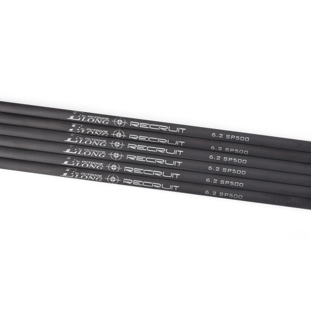 I.D.6.2mm 32 incn Roll Tube DIY Arrow Spine 500 Compound Bow Archery Pure Carbon Fiber Shaft