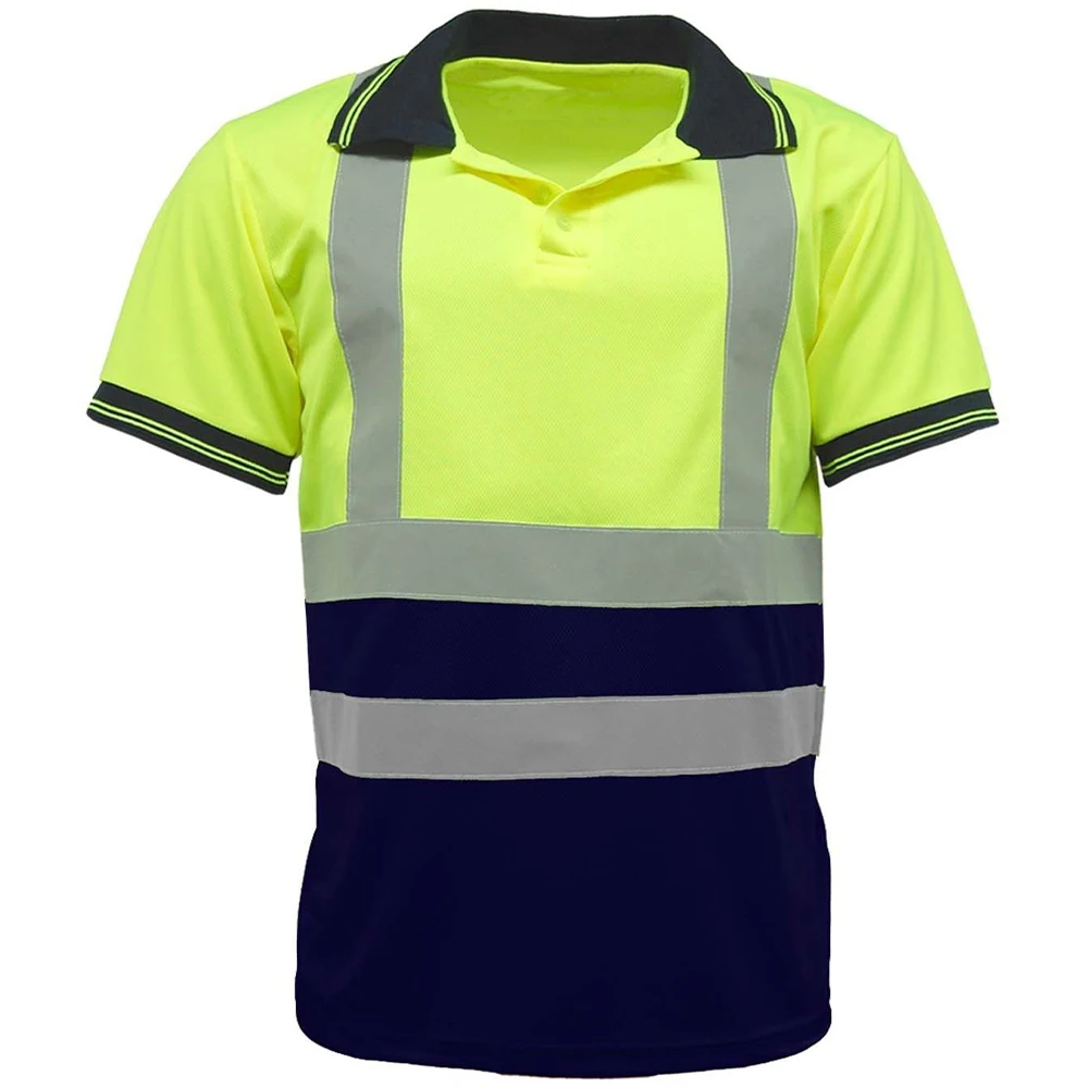 Pakistan Manufacturer Hi Vis High Visibility Reflective Polo Shirt reflective shirt workwear polo shirt reflective OEM