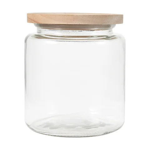 Top Quality Glass Jars Manufacturers 200ml Glass Food Jar Kitchen Storage Containers Canister With Customized Screw Airtight Lid