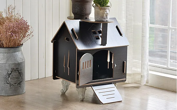 Новый дизайн шкаф для кошек клетка мебель домашних животных домашний домик деревянная коробка