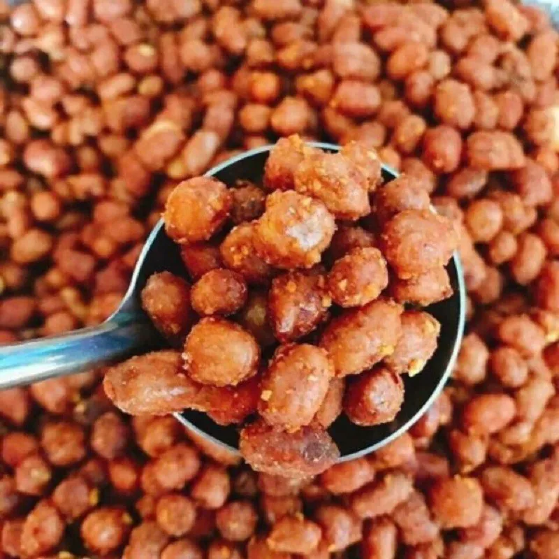 Vietnamese snack food, roasted peanut with red hot pepper, garlic, salt ...