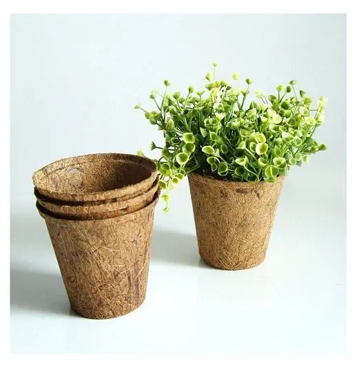 Biodegradable Coconut Fiber Pot/ Coconut Fiber Garden Pot/ Coconut Fiber Flower Pot By ECO2GO Vietnam