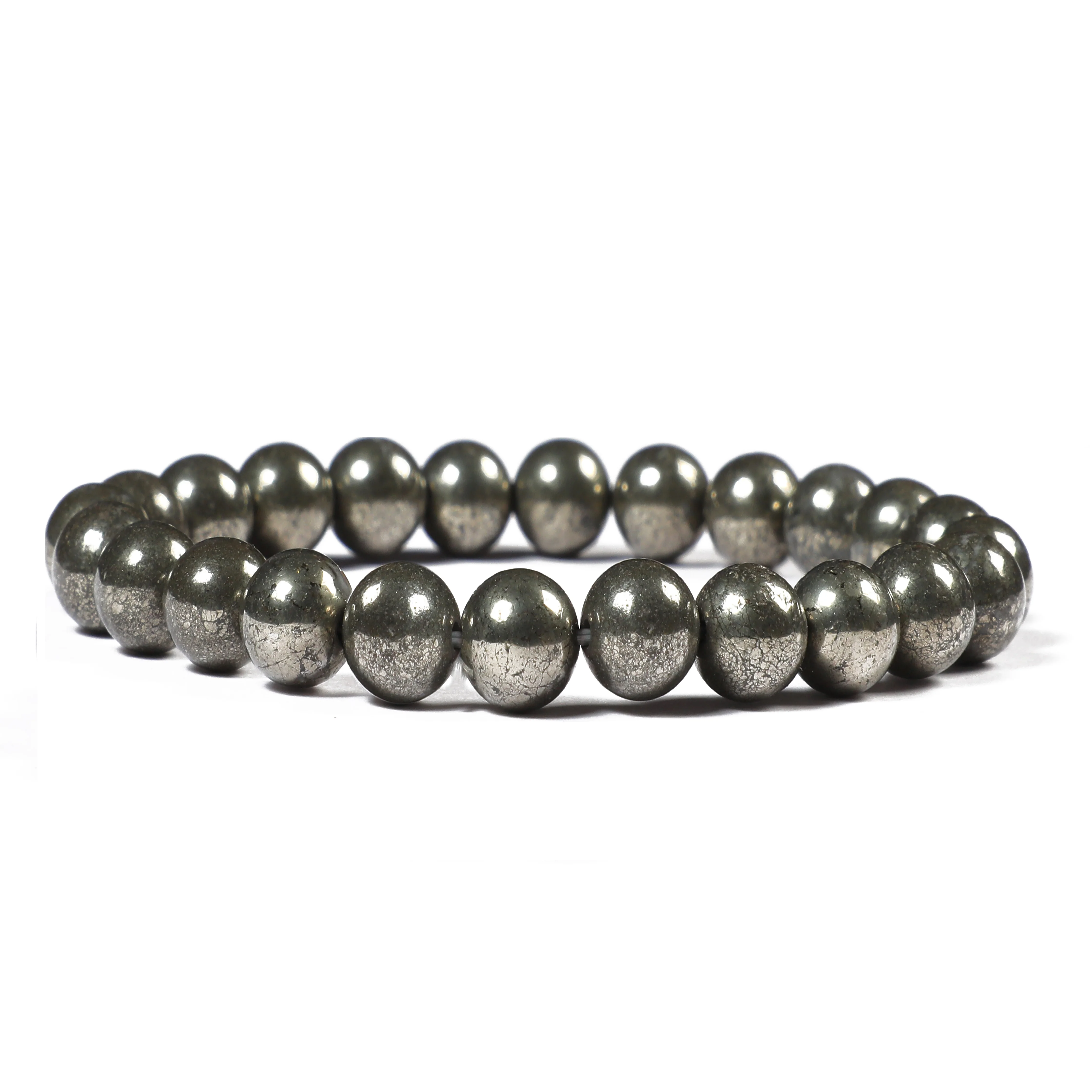 
Hot Sell Natural Hematite Gemstones Healing Crystal Stretch Beaded Bracelet for Healing Reiki Vastu 