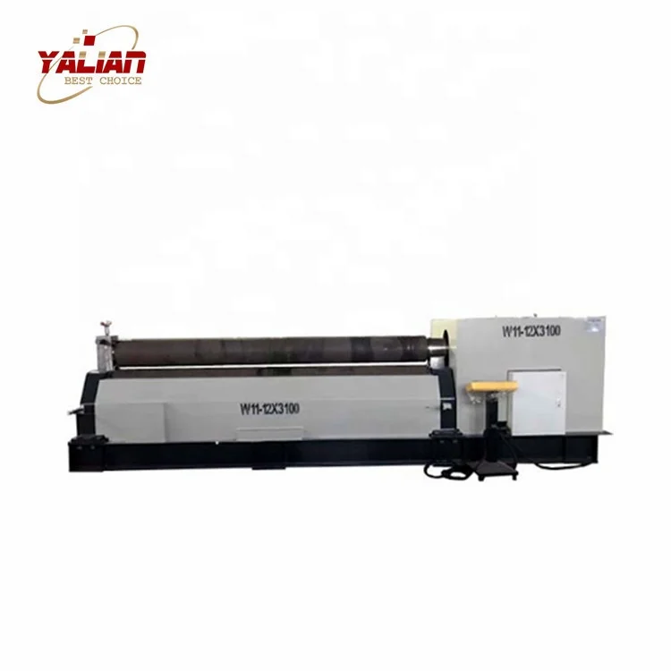 China Automatic CNC roll mechanical 3 Roller Metal Plate Bending Machine Price For Aluminum Iron steel Sheet