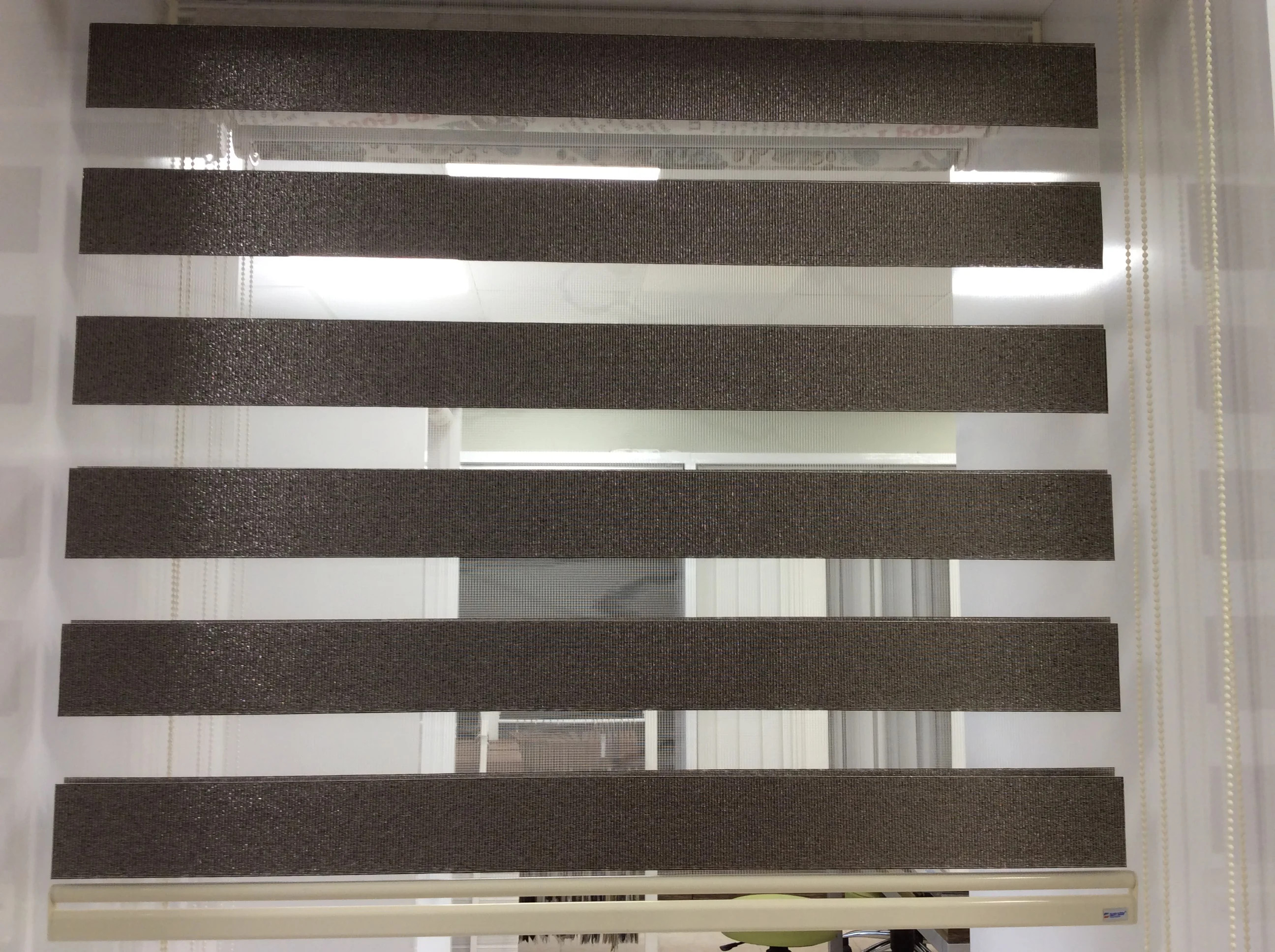 high quality zebra roller curtain combi blind striped shade sheer and privacy shade
