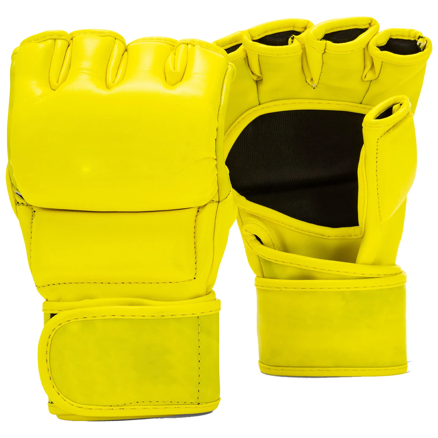 Highest Quality Leather Boxing MMA Gloves Quick Wrap Training Punching Cage Fighting