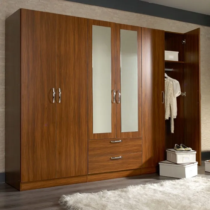 Wardrobe 2 sliding doors + 2 drawers customized size hot sales factory price smart edition multi colors smart furniture