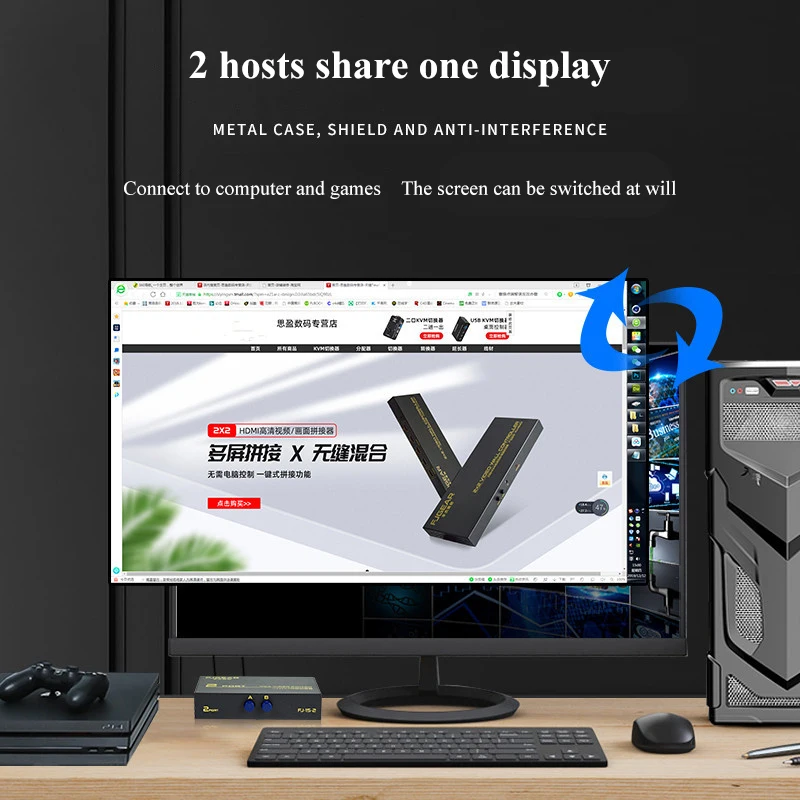 Коммутатор VGA с 4 портами совместное использование видео 1 в 4-out