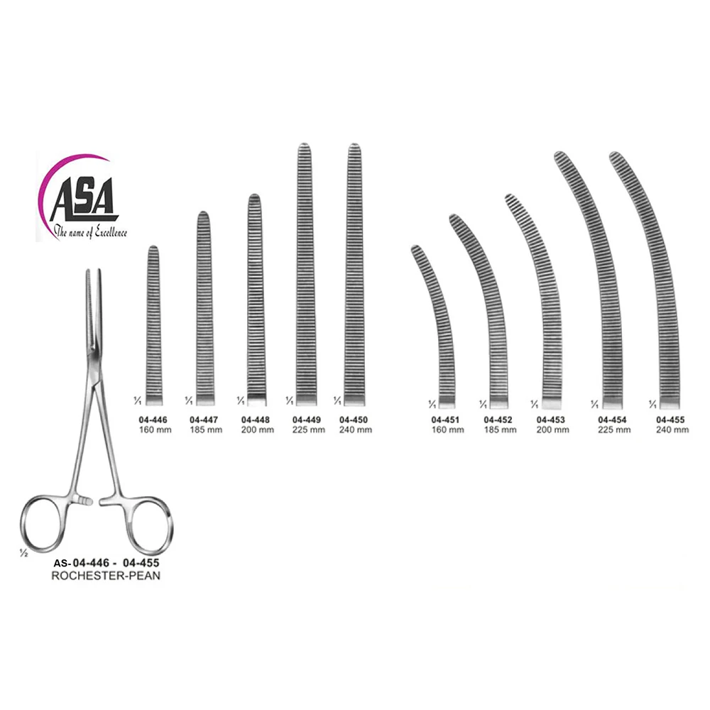 Pean slender type 130mm tip hemostatic forceps high quality