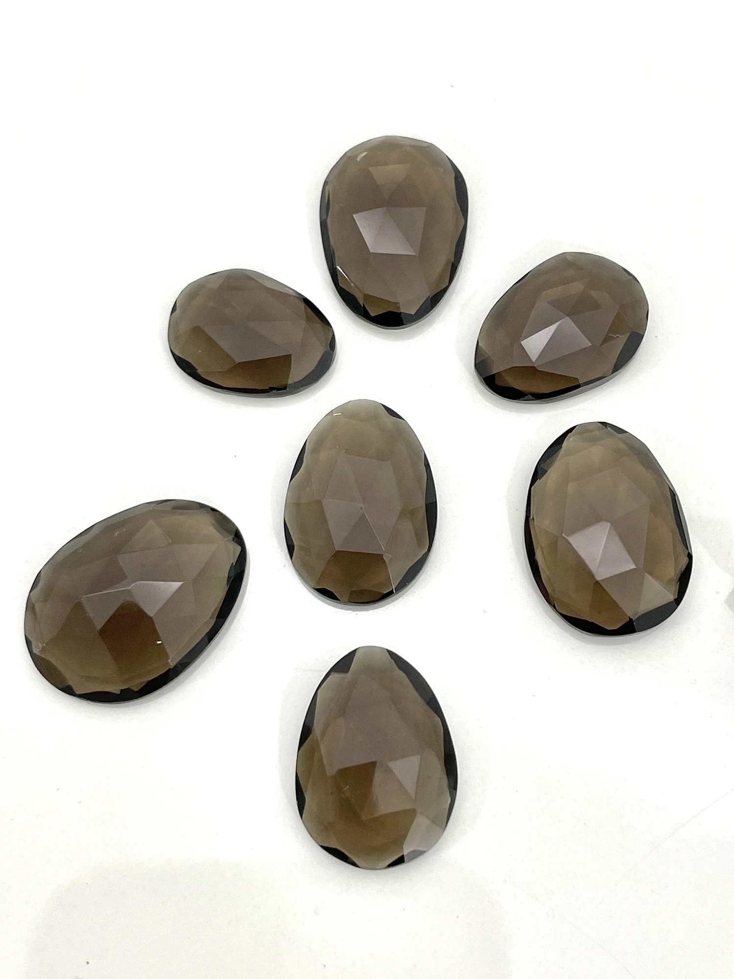 
Smoky Topaz Rose Cut Gem Stone Loose Gemstone 