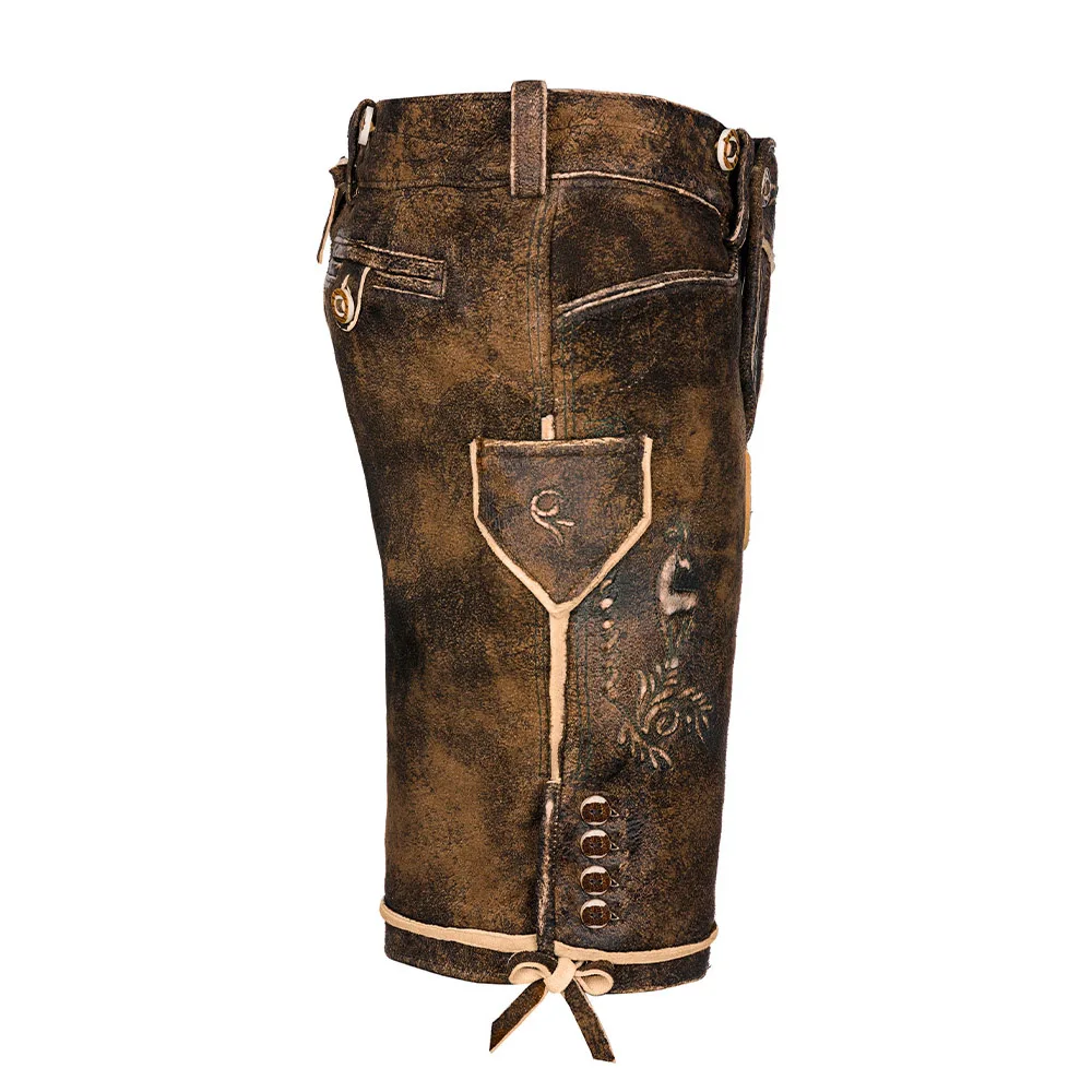 Кожаные Брюки баварские шорты lederhosen kniebund