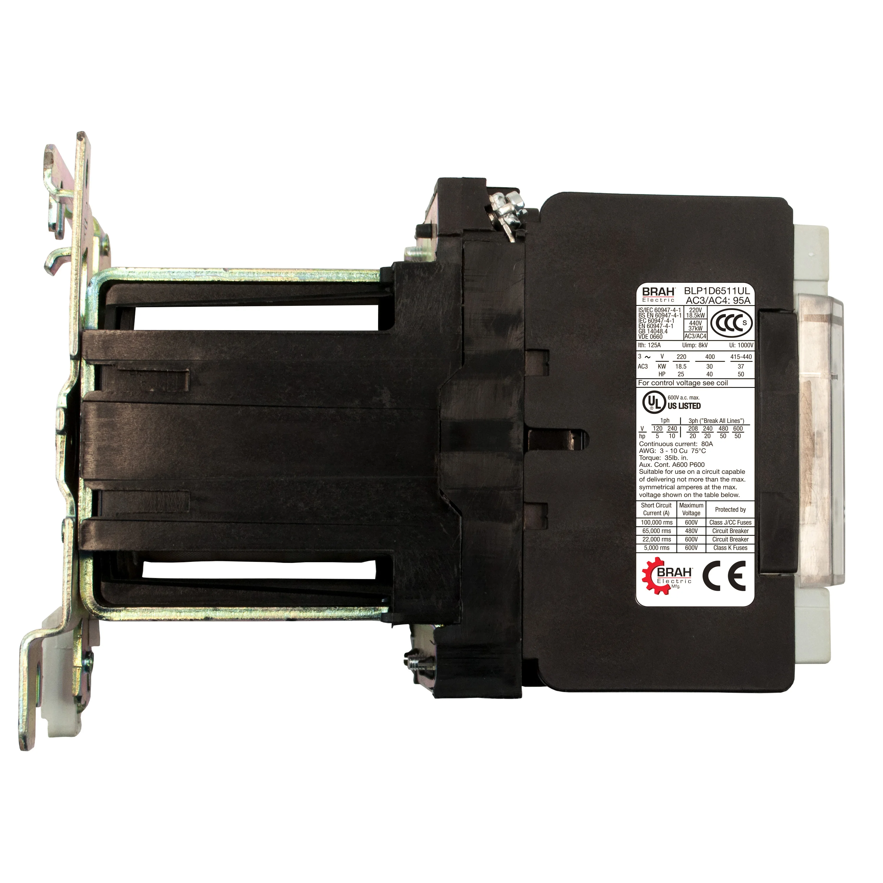 BLP1D6511UL*JD New In-Stock 65 Amp Contactor Chint Direct Substitute For LP1D6511UL-JD From Brah Electric