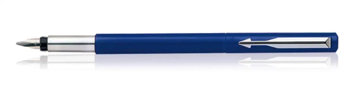 Перьевые ручки Паркер вектор Стандартный каллиграфия перьевых ручек с синего и черного цветов картридж чернилами дополнительный наконечник (средних широких)