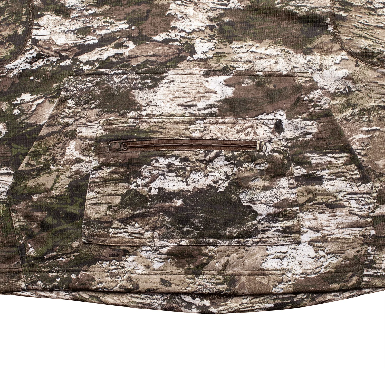 Exclusive Men Removeable Mask 1/2 Zipper Hoodie Rain Outdoor Breathable Camouflage Fishing Custom Anorak Hunting Jacket