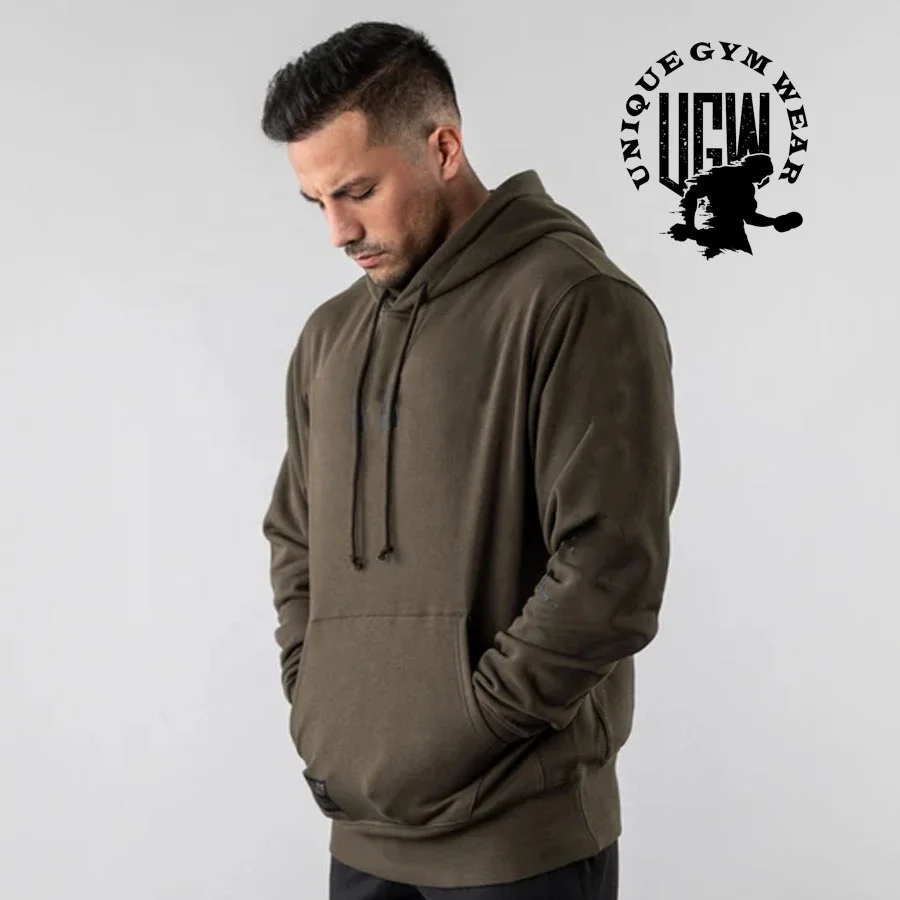 Wholesale Custom Logo Men Fitness Gym Hoodie Low MOQ Pullover Men Hoodie In Sports Wear Wholesale Custom Design Latest Style Men