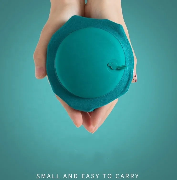 Portable Push Type Automatic Inflatable U Shape Pillow Neck Rest Air Cushion