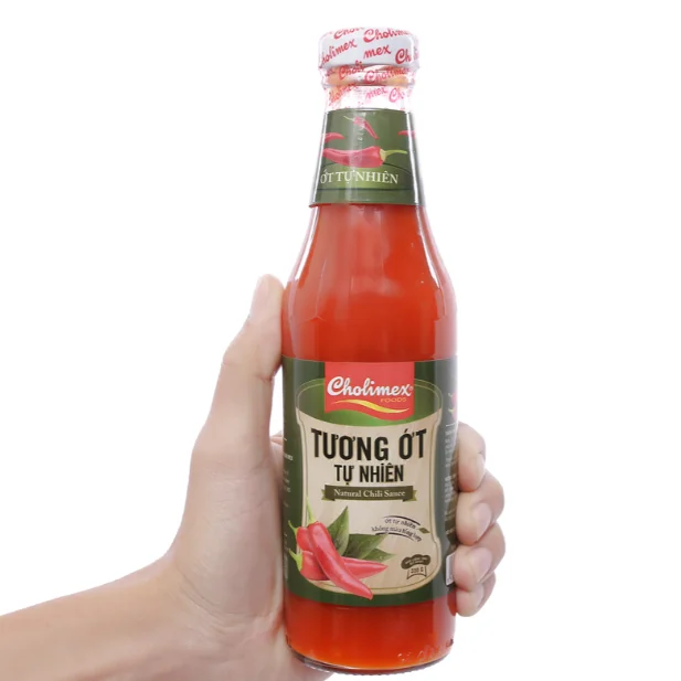 Вьетнамский производитель стеклянные бутылки с натуральным соусом чили 330gr x 24