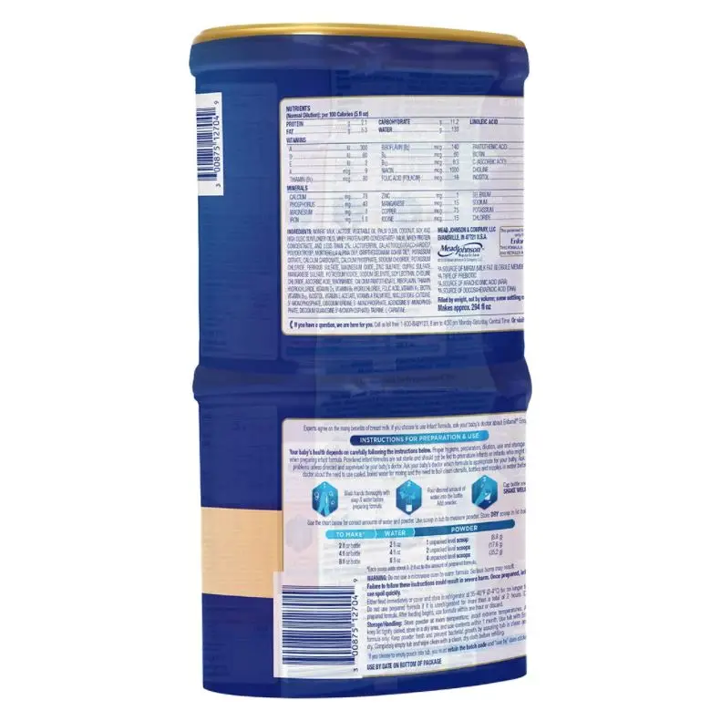 Infant Formula Milk Based Powder with Iron 20.5 oz. (Pack of 2)