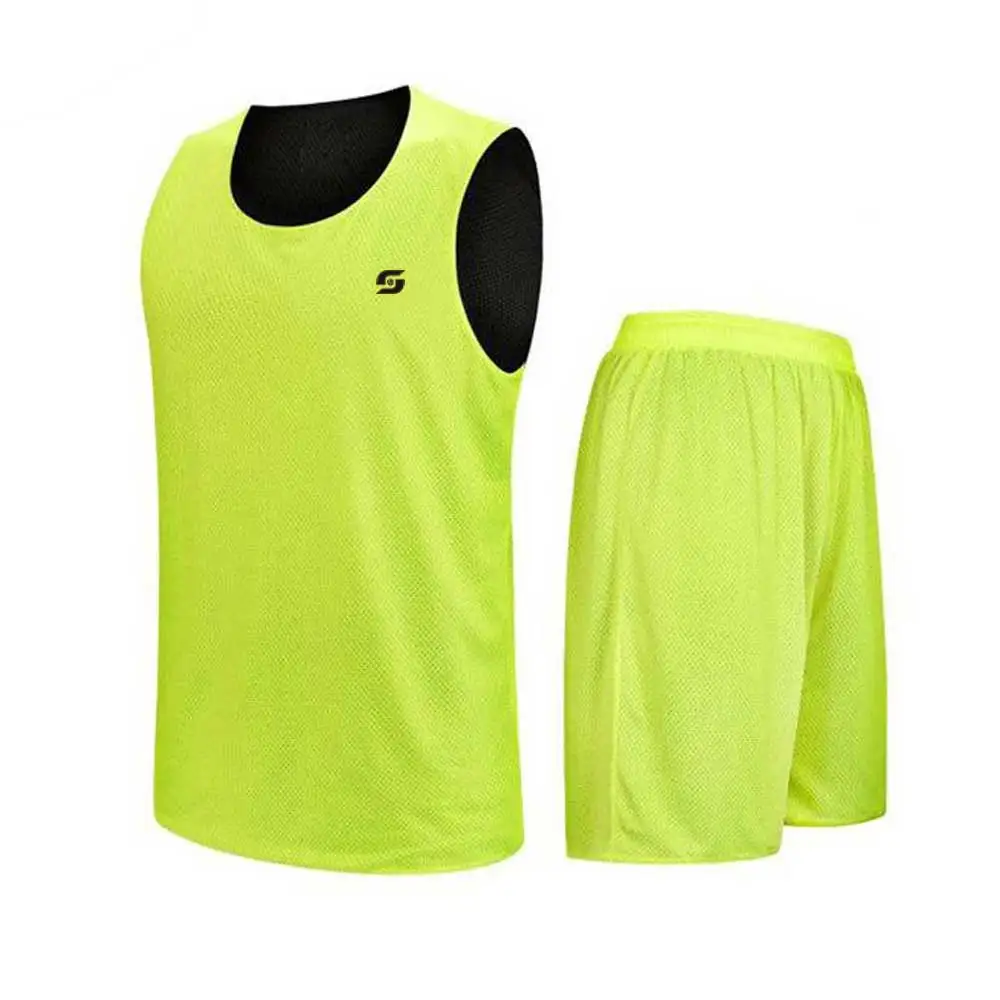 Comfortable Stretch Reversible Basketball Uniforms Factory Price Reversible Basketball Uniforms