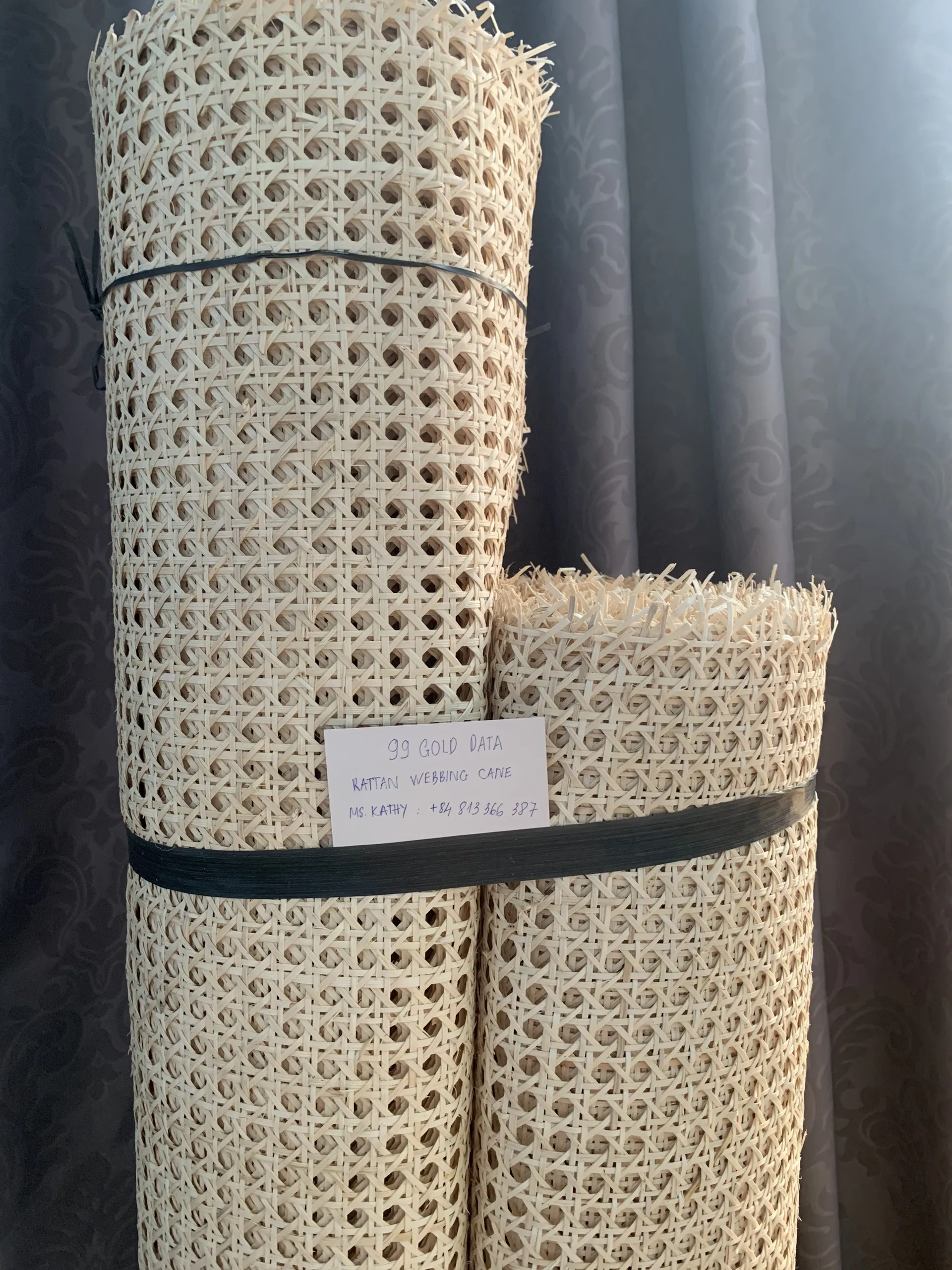 
Best Selling Rattan Cane Webbing Roll Natural Mesh Furniture Bleached Square Woven Rattan Cane Webbing 