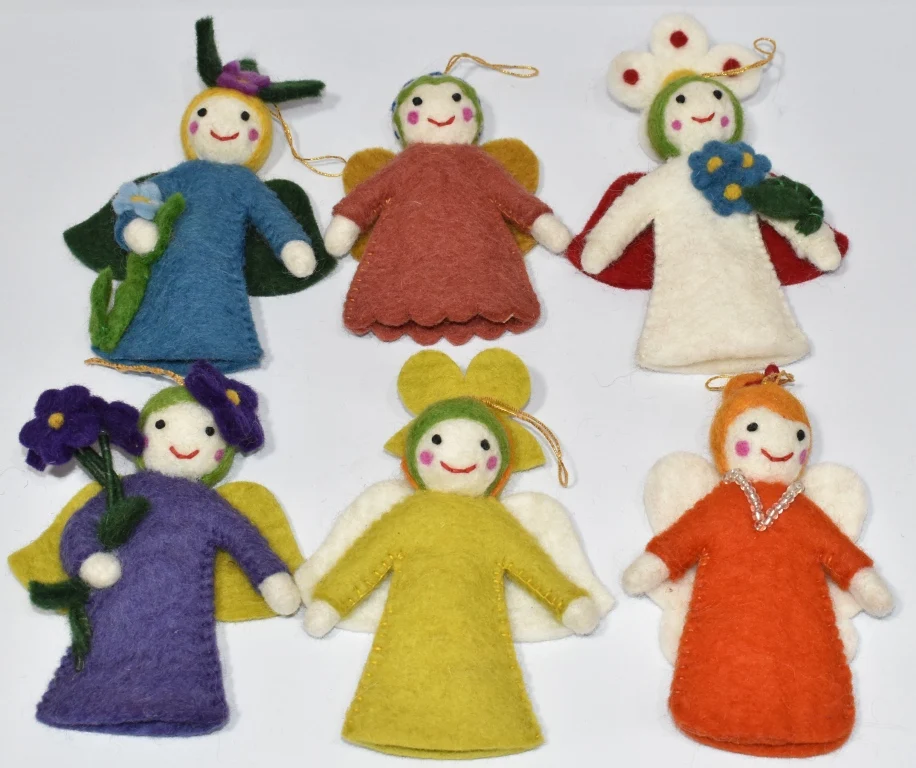 Doll felted, Woolen fairy doll made from 100% new Zealand wool, Fair made doll for decoration and children to play