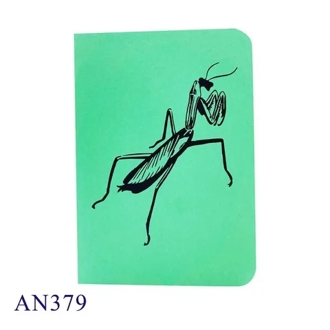 Animal 3D Pop Up Card Custom Printing Laser Cut Kirigami Praying Mantis Greeting Card Wholesale Papercraft Hanidcraft