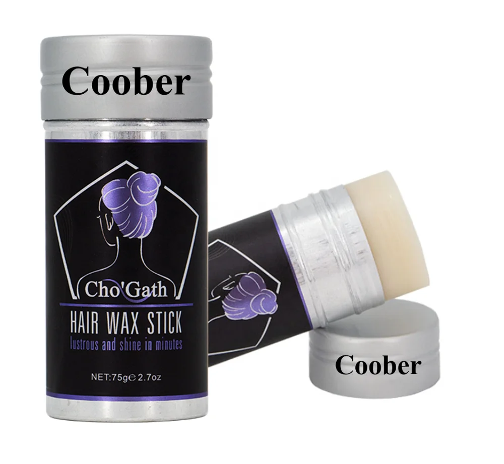 USA wholesale 3-day delivery Unisex Wig stick sleeek Wax Pomade Stick with beeswax black castor oil