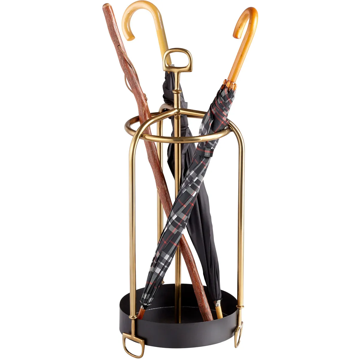 Gold Finished Brass Umbrella holder Antique Home and hotel decorative Umbrella holder stand wholesale