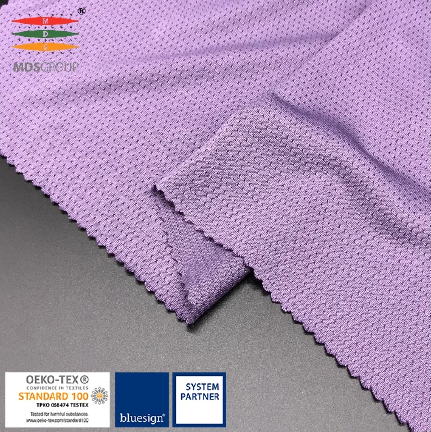 
SPORTSWEAR SOFT HAND FEEL POCKET/LINING PANEL FABRIC 100% POLYESTER CIRCULAR KNIT HYDROPHILIC MESH 
