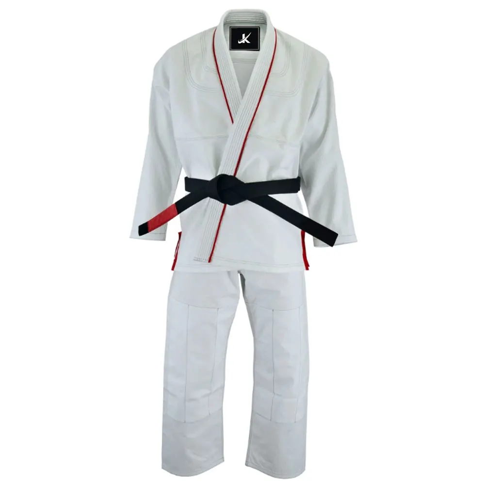 
White Martial Arts Brazilian Jiu Jitsu Uniform / Light Weight Brazilian Jiu Jitsu Uniform For Training 