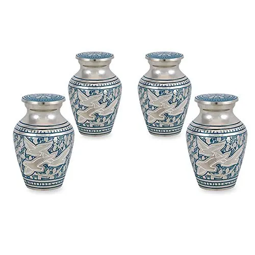 Great Quality Handicraft Small Keepsake Urn for Human Ashes Colorful Finish Best Price for Funeral Cremation Hot Selling